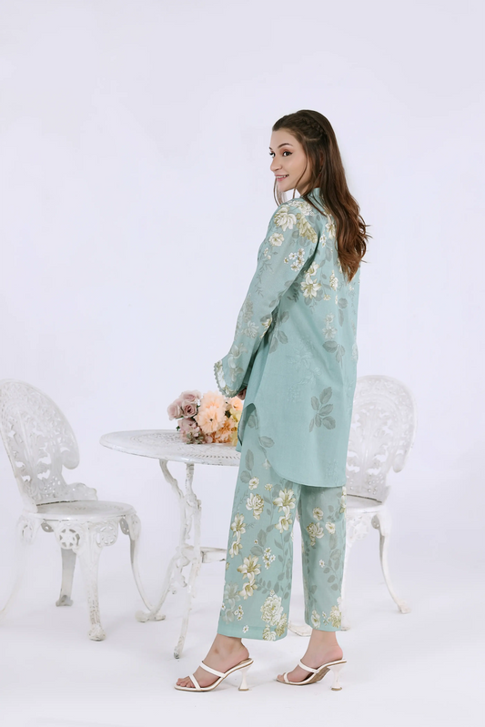 Rose Lattice Digital Print Co-ord