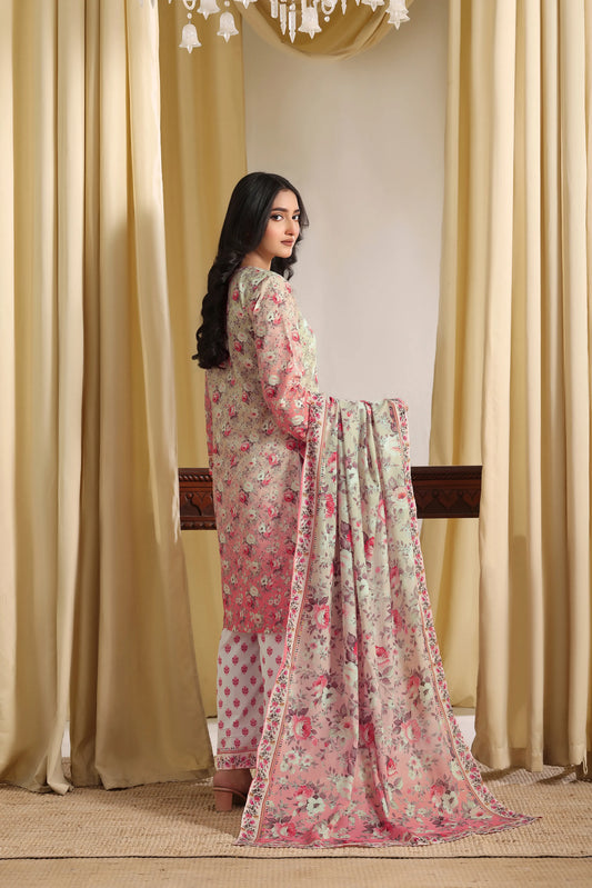 Mulberry Muse | 3Pc Ready to Wear Embroidered Luxury Lawn