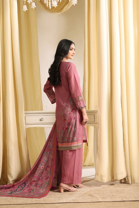 Tea Rose Legacy | 3Pc Ready to Wear Embroidered Luxury Lawn