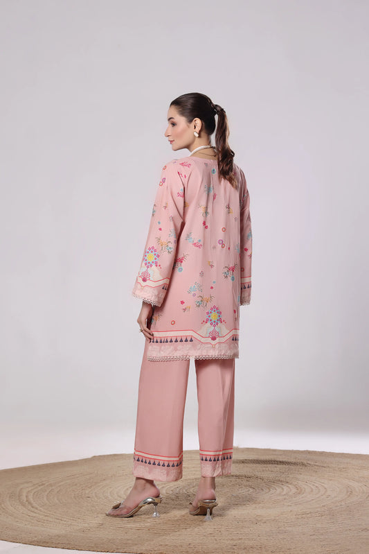 Blush Meadow | 2Pc Luxury Digital Printed Co-ord