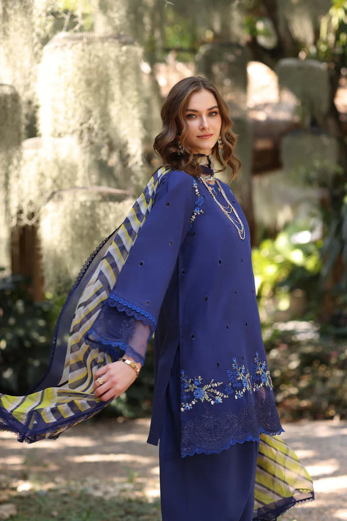 Noor Eid Luxe Printedkari Lawn – D3-A