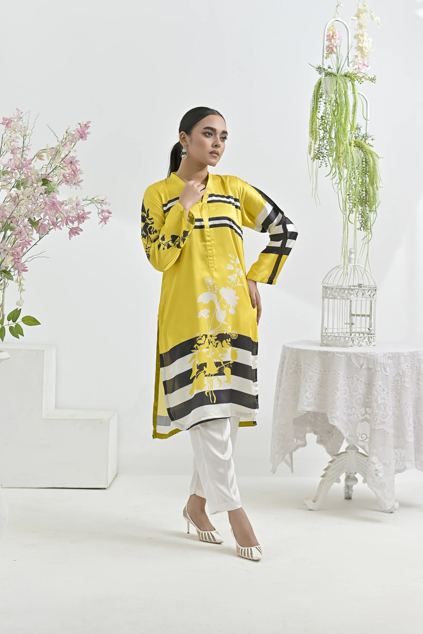 Canary Mod | Ready-to-Wear Digital Printed Charmuse Silk