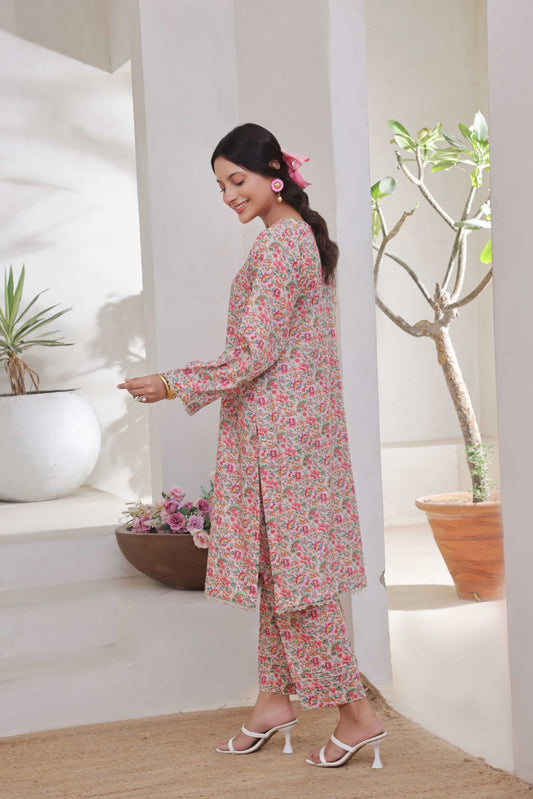 CO-ORDS | 2Pc Luxury Digital Printed Lawn