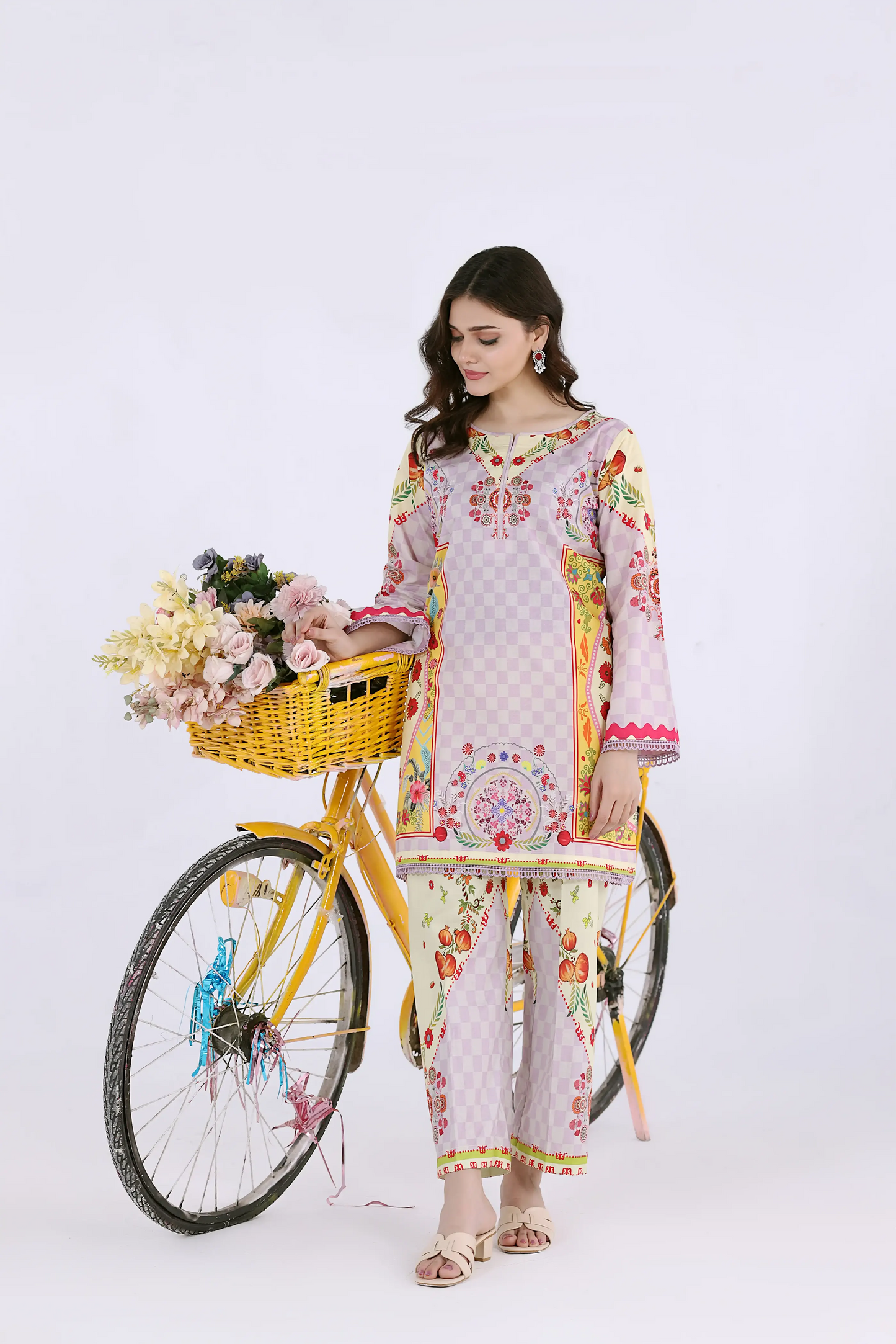 Lavender & Citron Checkered Co-ord