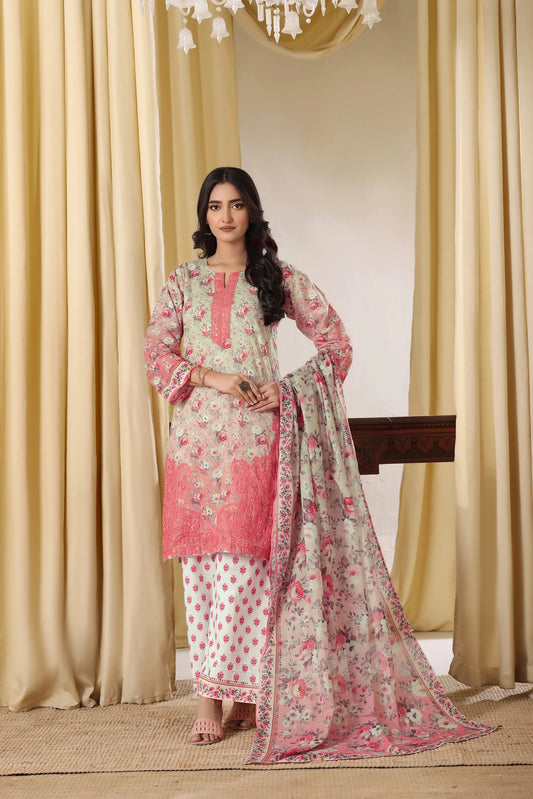 Mulberry Muse | 3Pc Ready to Wear Embroidered Luxury Lawn