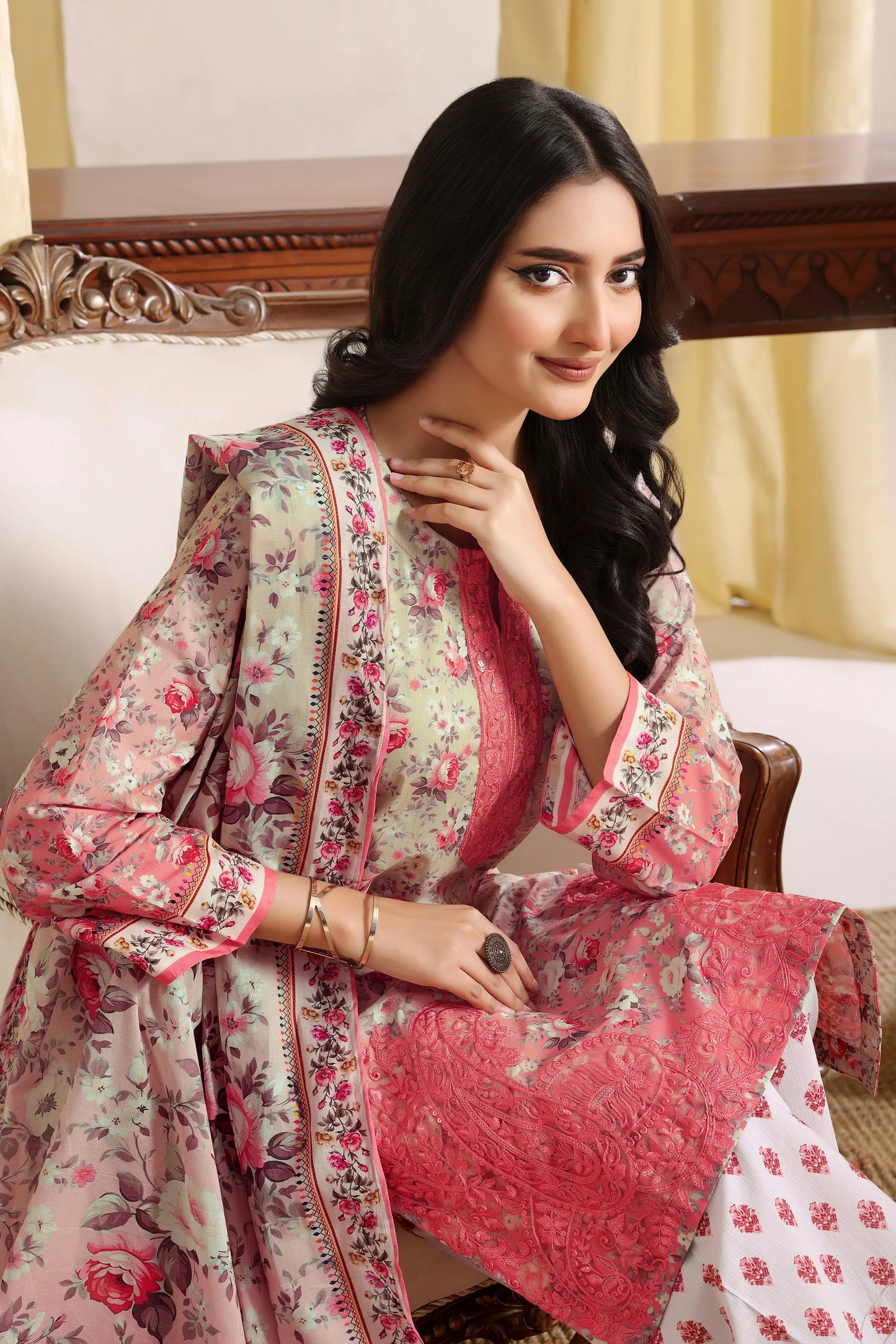 Mulberry Muse | 3Pc Ready to Wear Embroidered Luxury Lawn