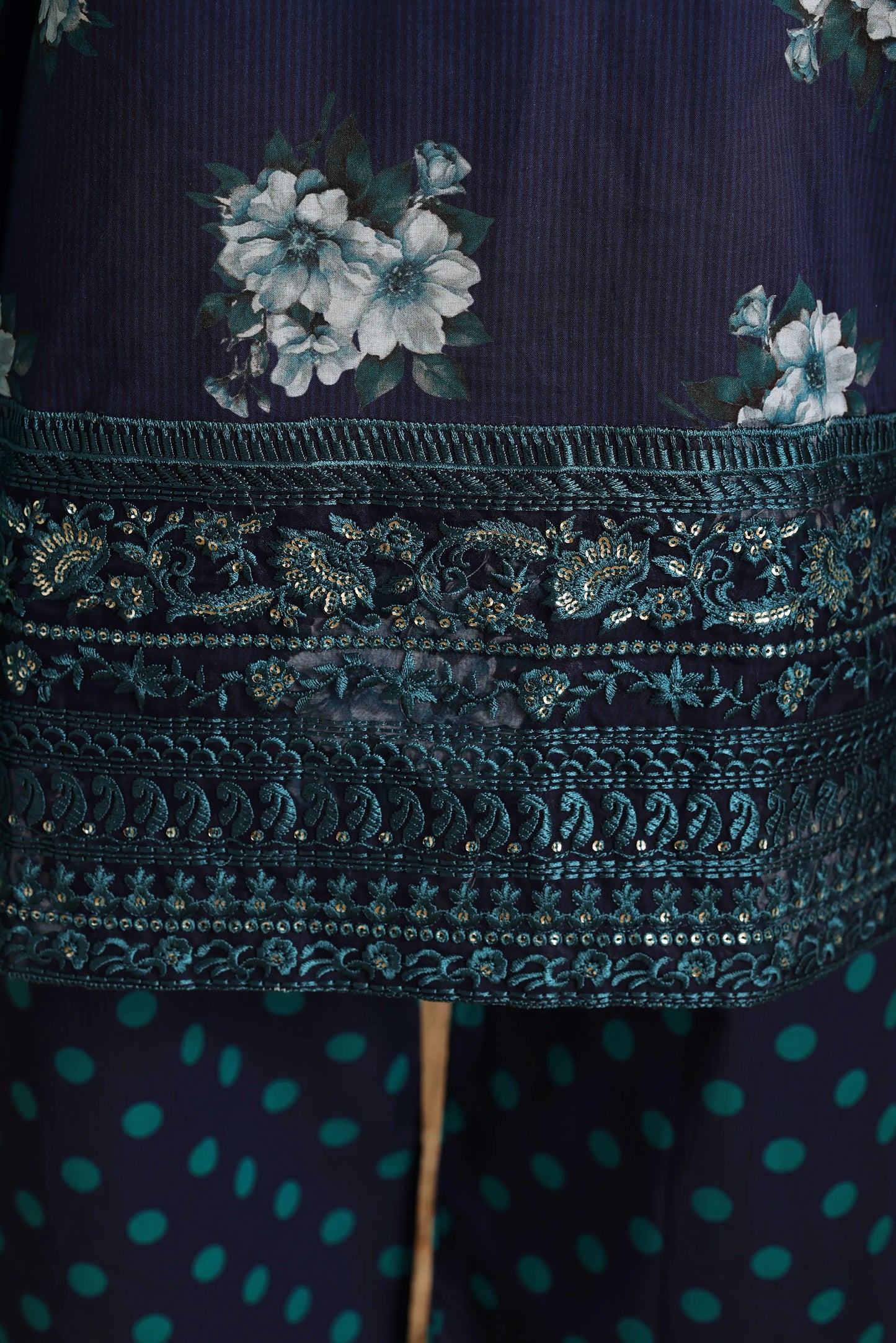Indigo Frost | 3Pc Ready to Wear Embroidered Royal Lawn