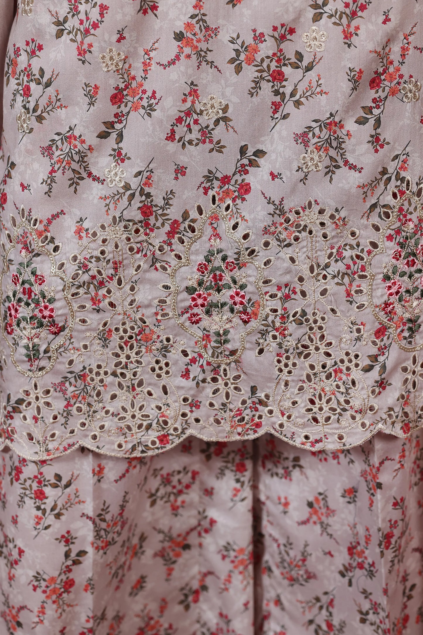 Amber Glaze | 3Pc Ready to Wear Heavy Chikankari Lawn