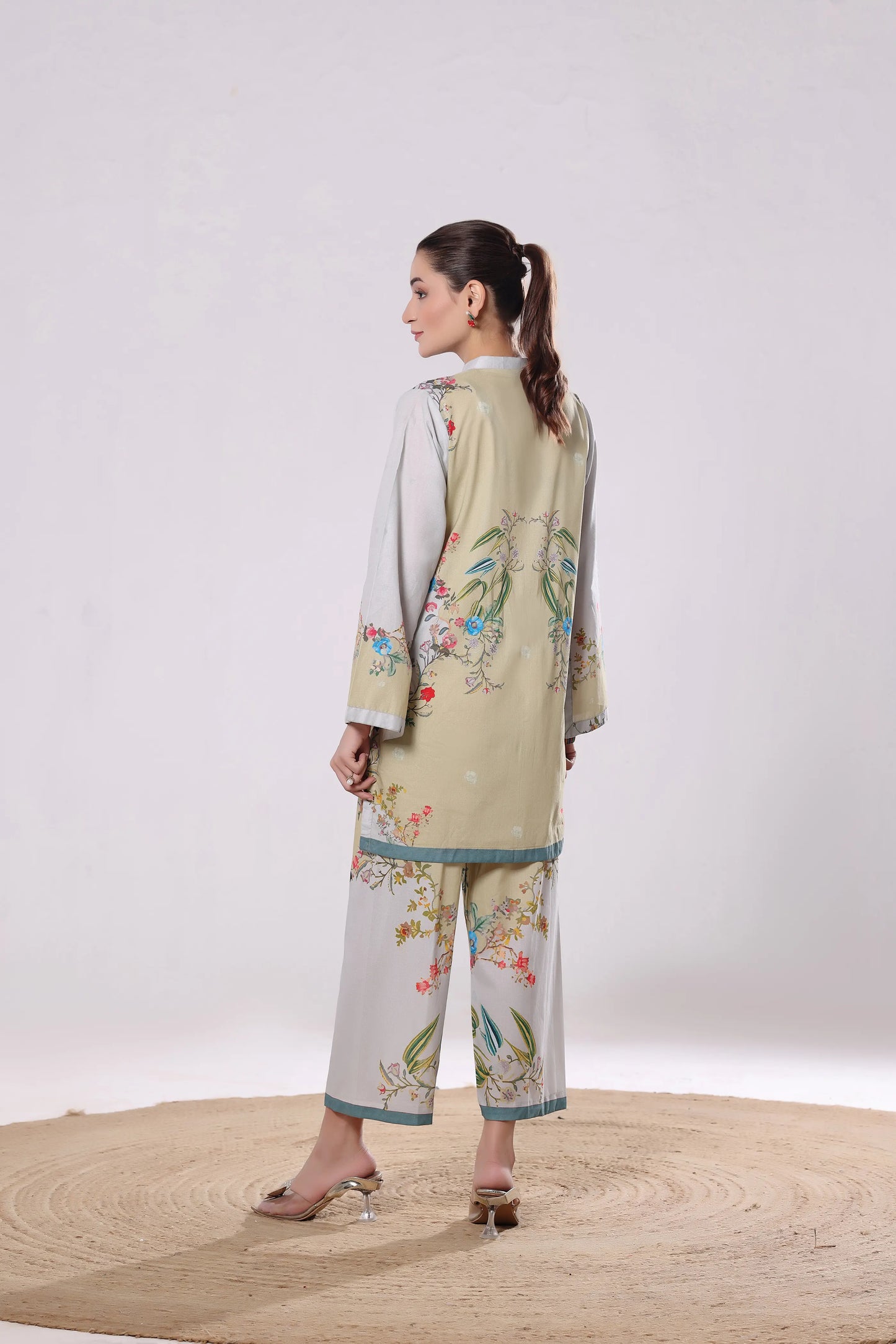 Olive Orchard | 2Pc Luxury Digital Printed Co-ord Set