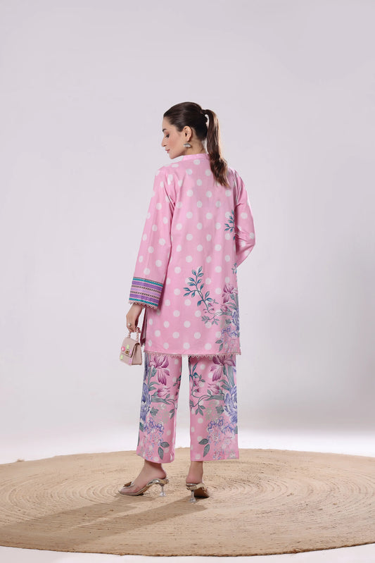 Onyx Bloom | 2Pc Luxury Digital Printed Co-ord Set