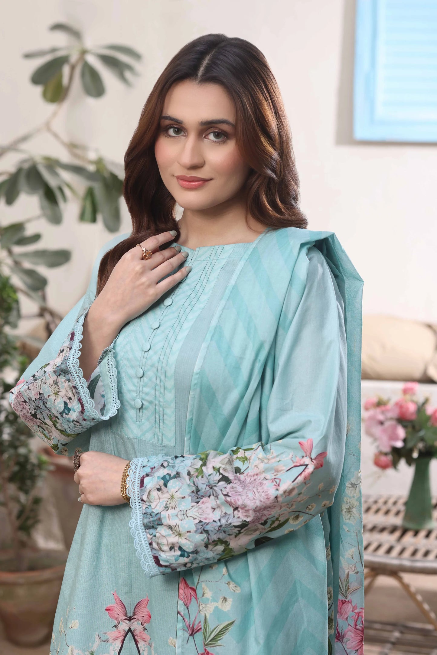Petal Symphony | 3Pc Luxury Digital Printed Lawn