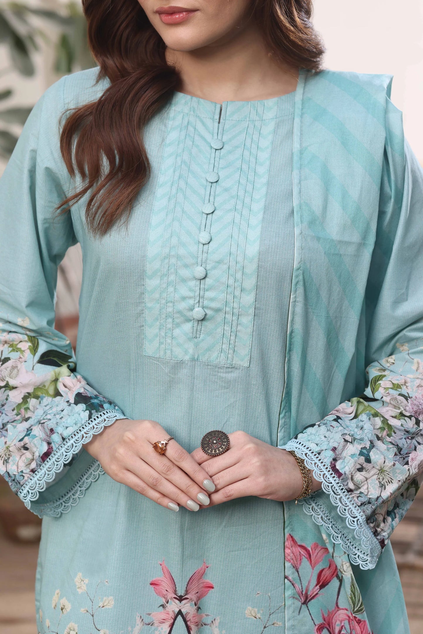 Petal Symphony | 3Pc Luxury Digital Printed Lawn