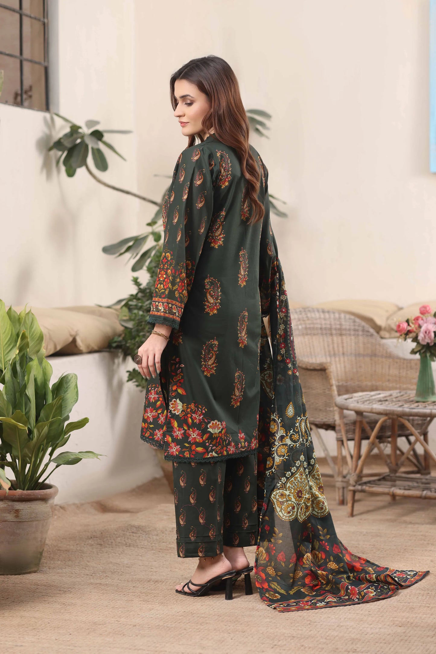 Midnight Garden | 3Pc Luxury Digital Printed Lawn
