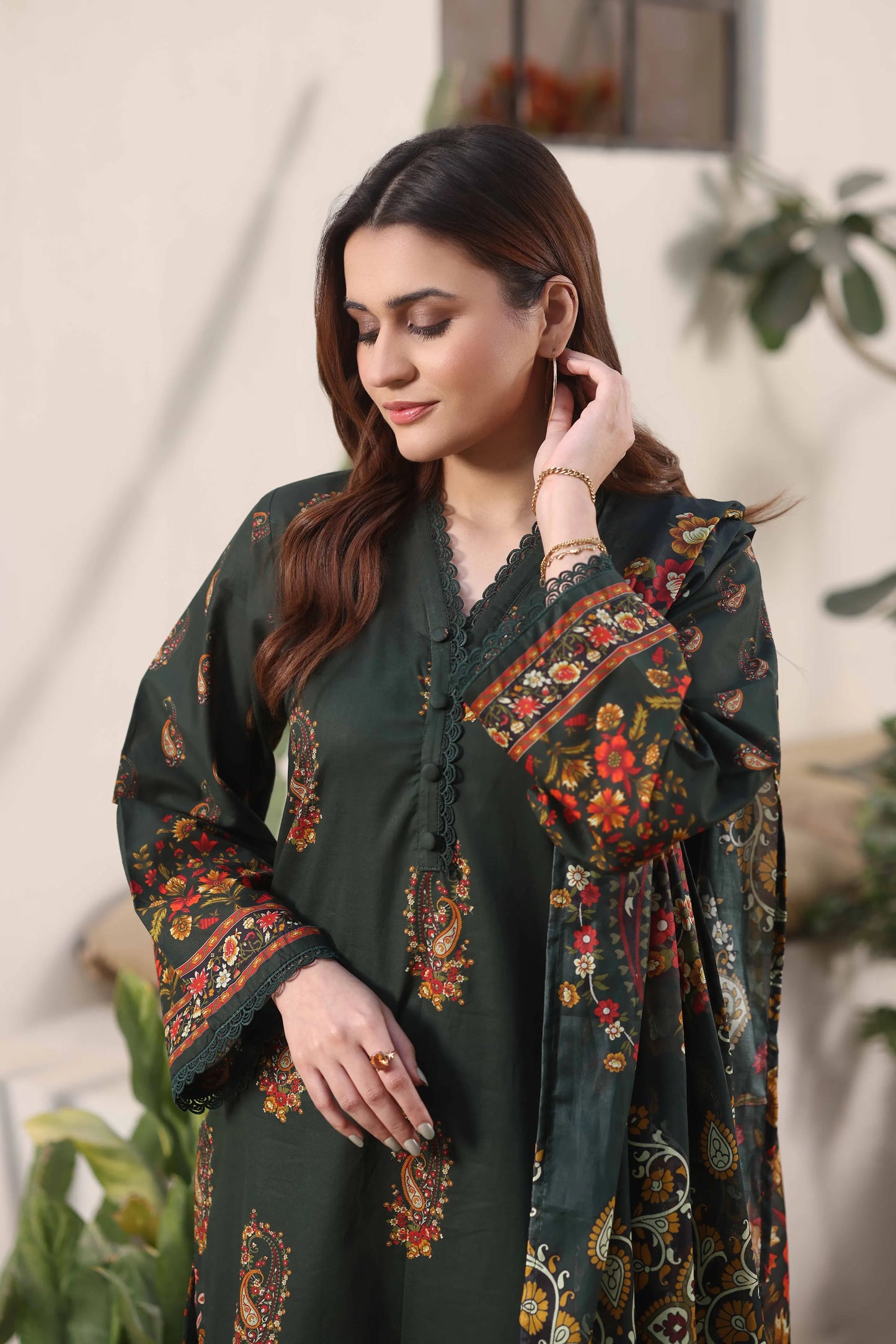 Midnight Garden | 3Pc Luxury Digital Printed Lawn