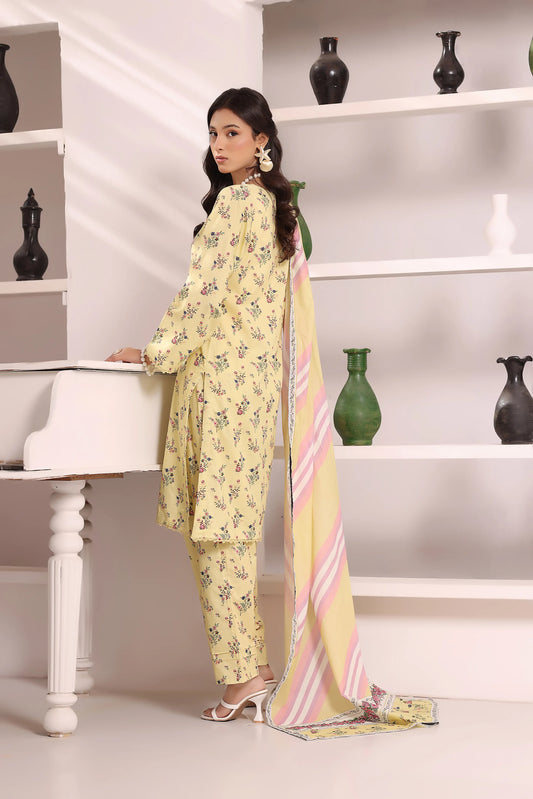 Rosy Reverie | 3Pc Luxury Digital Printed Lawn