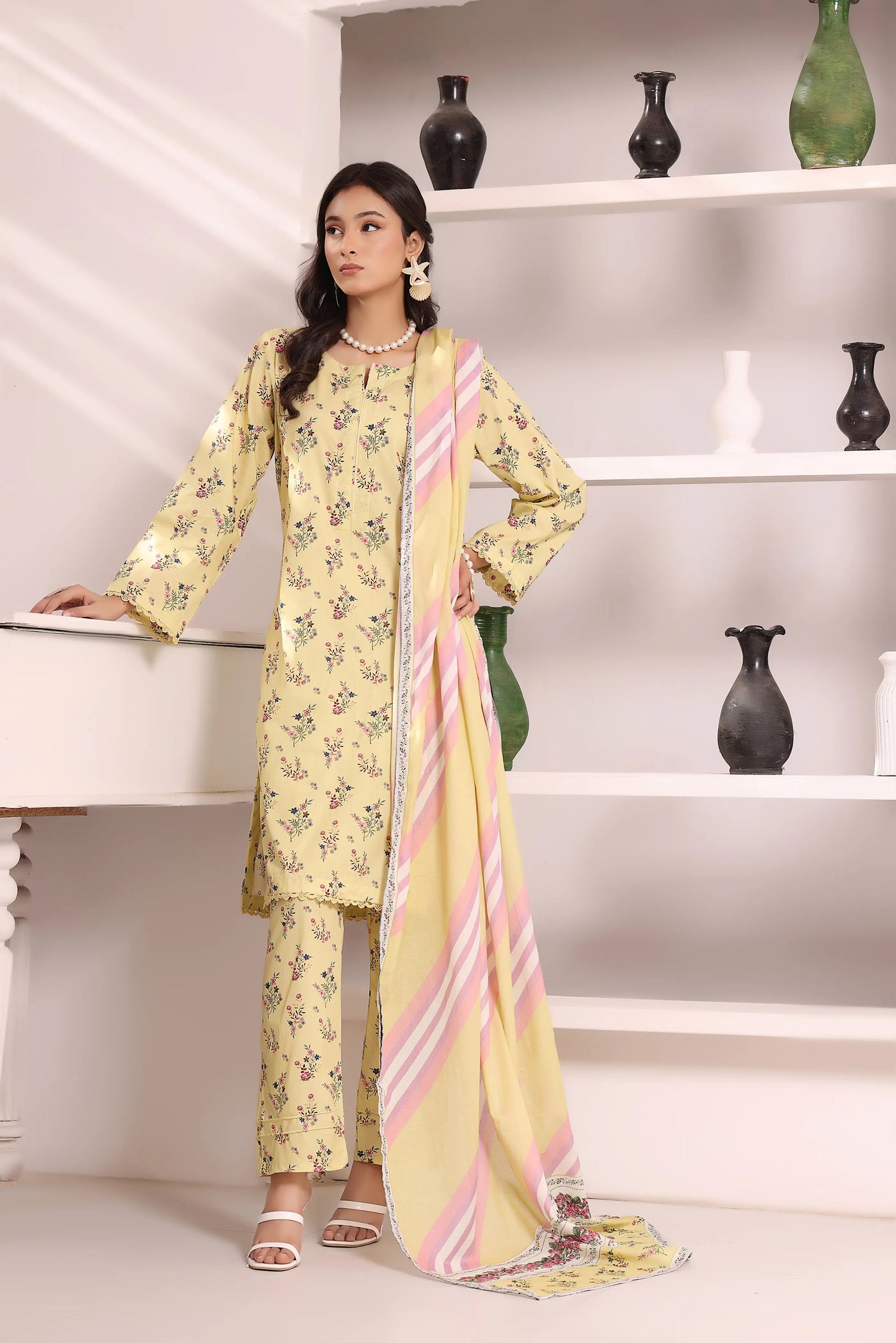 Rosy Reverie | 3Pc Luxury Digital Printed Lawn
