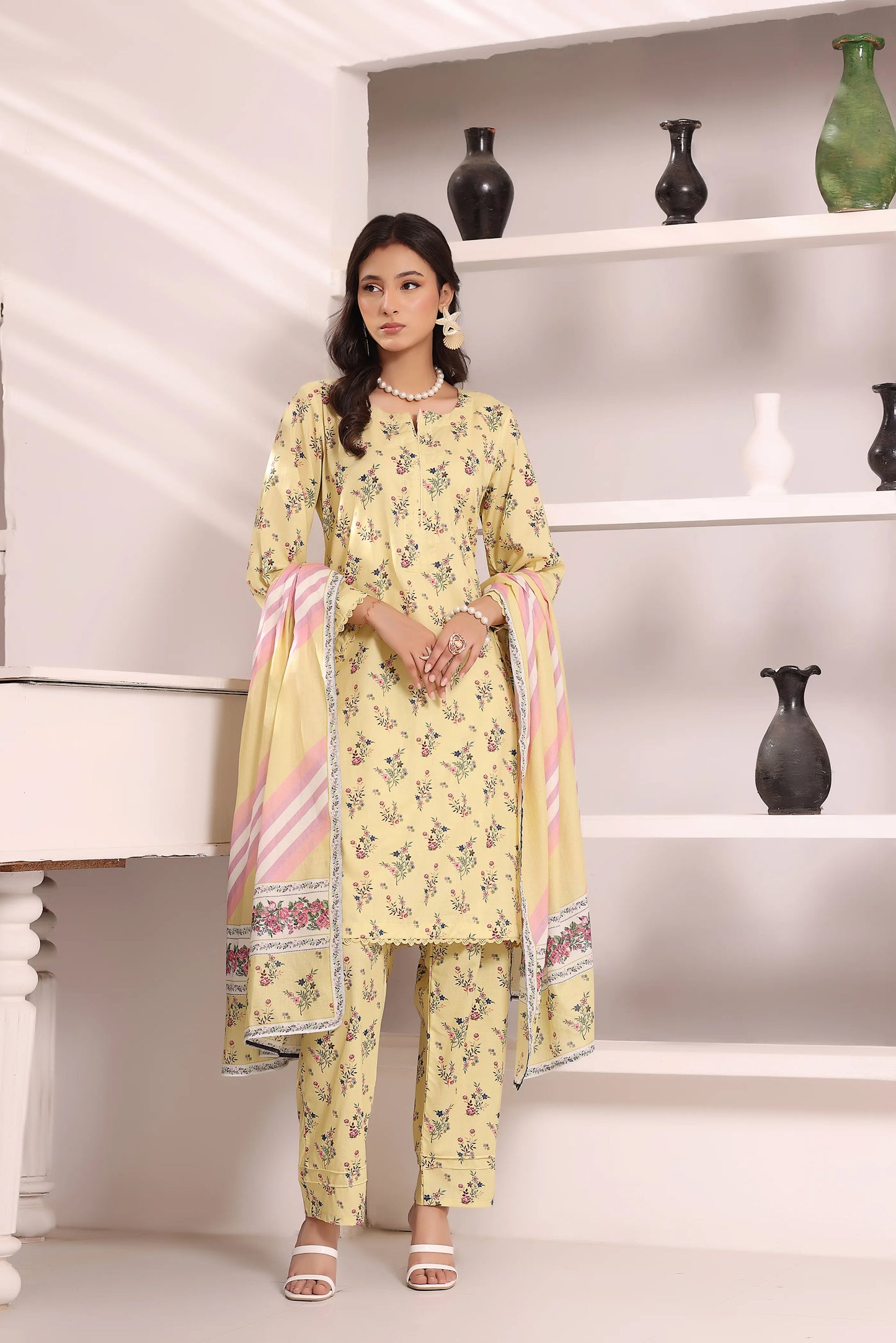 Rosy Reverie | 3Pc Luxury Digital Printed Lawn