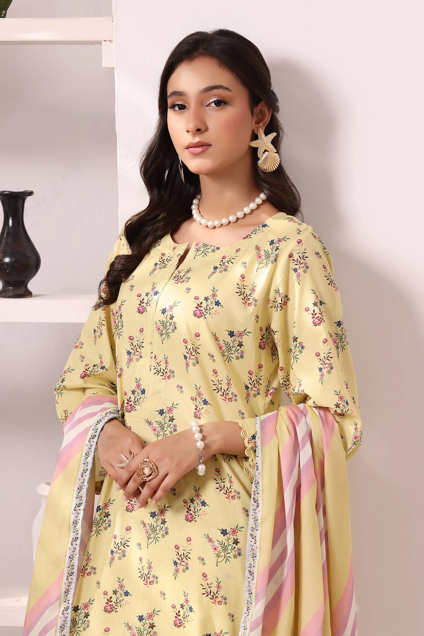 Rosy Reverie | 3Pc Luxury Digital Printed Lawn