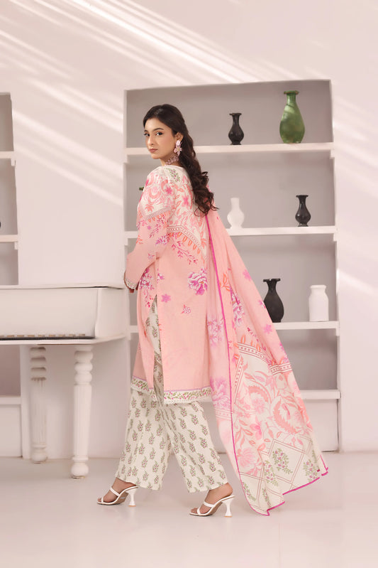 Desert Bloom | 3Pc Luxury Digital Printed Lawn