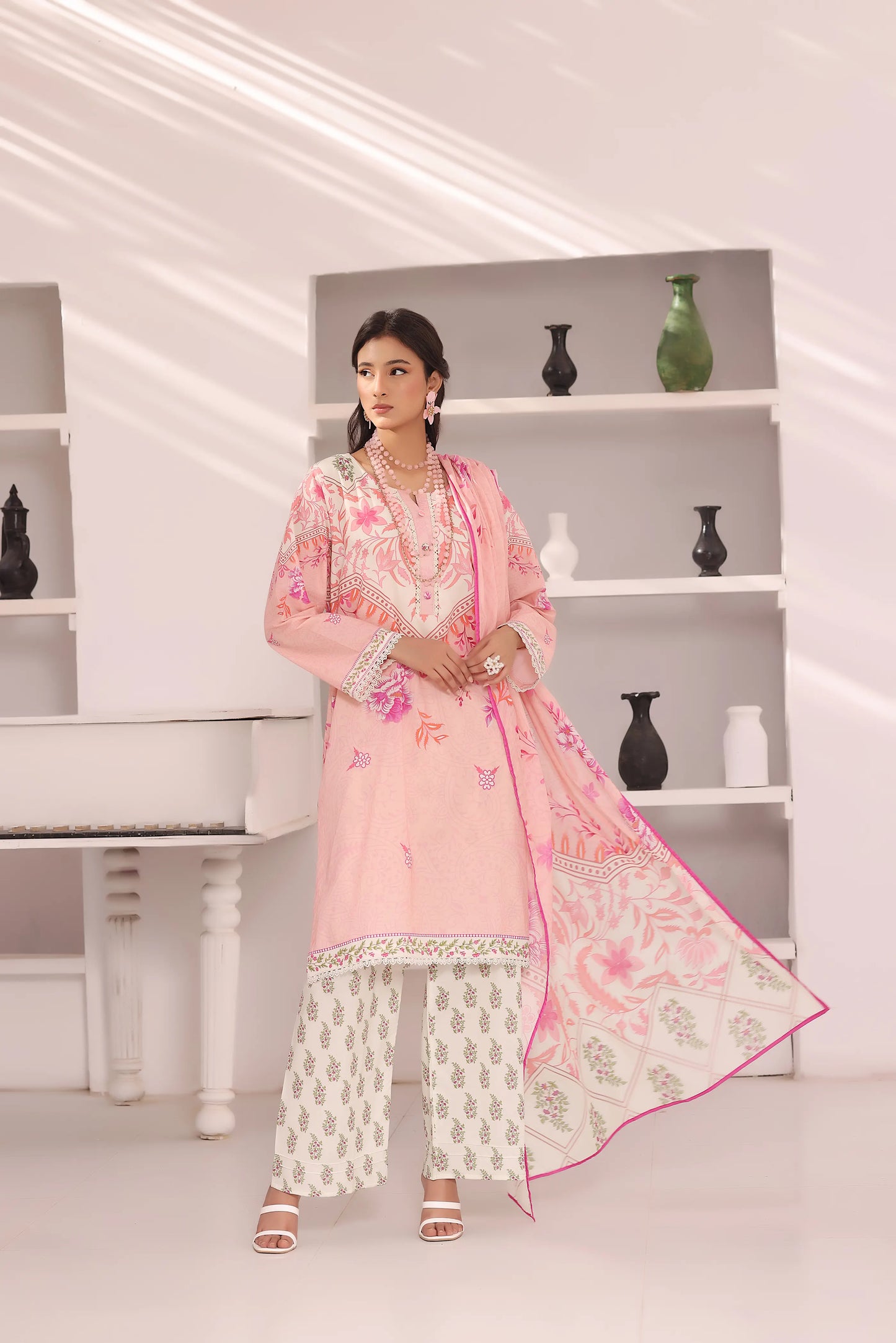 Desert Bloom | 3Pc Luxury Digital Printed Lawn