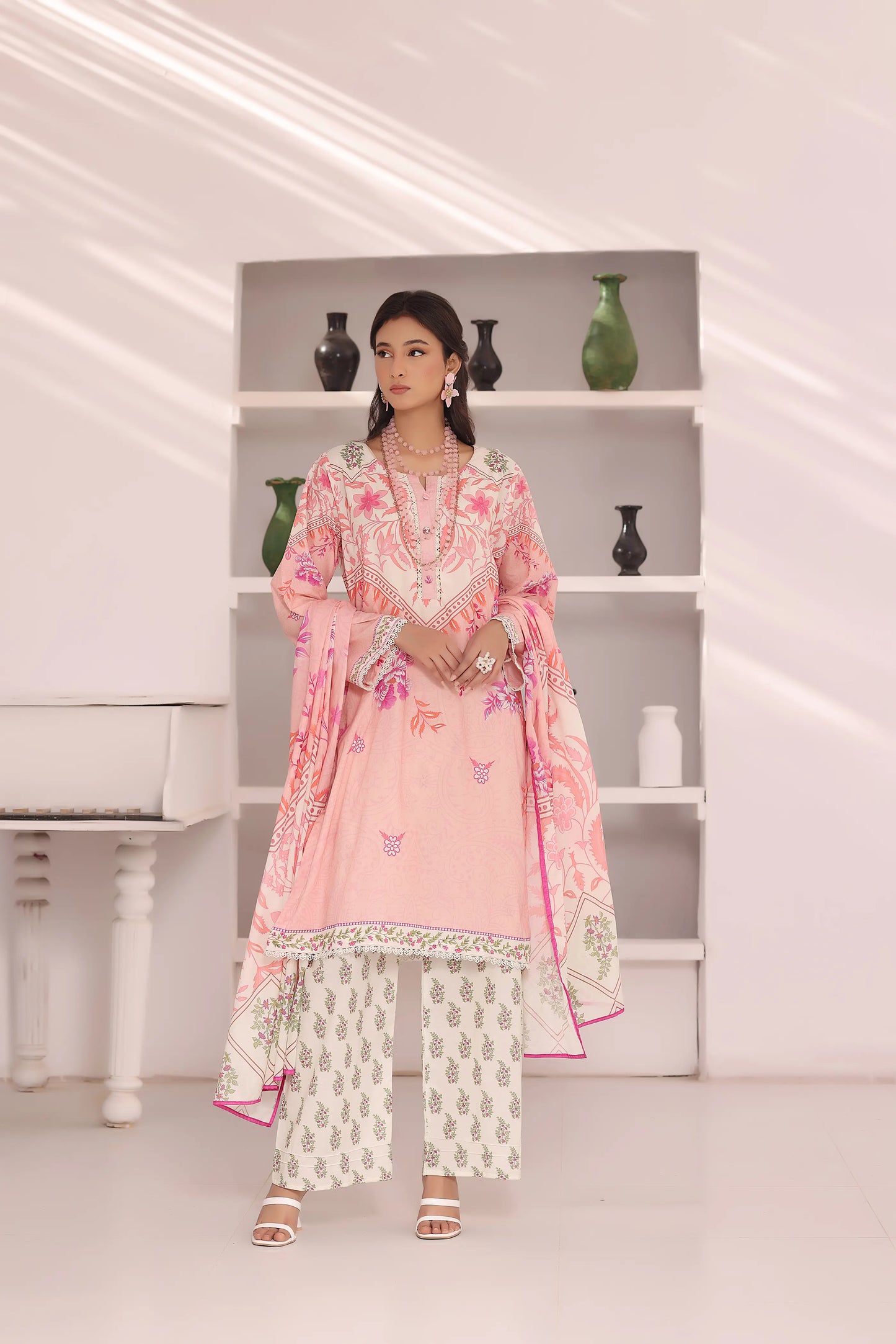 Desert Bloom | 3Pc Luxury Digital Printed Lawn