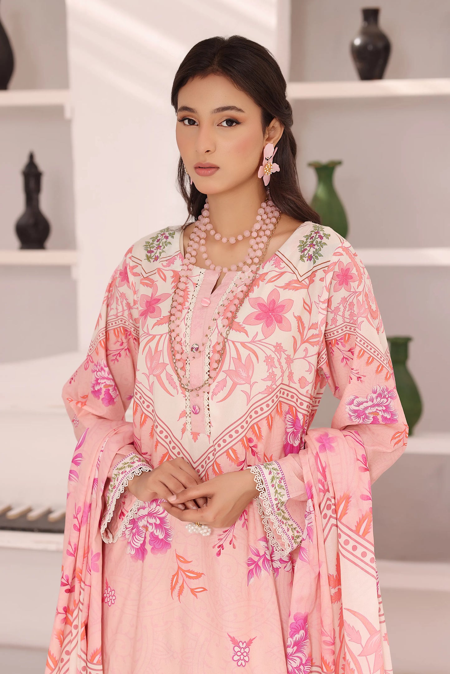 Desert Bloom | 3Pc Luxury Digital Printed Lawn