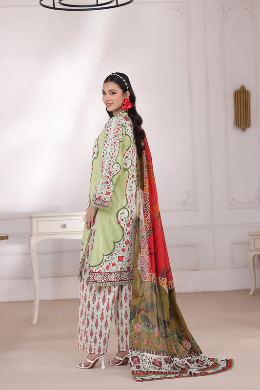 Mint Sorbet | 3Pc Luxury Digital Printed Lawn