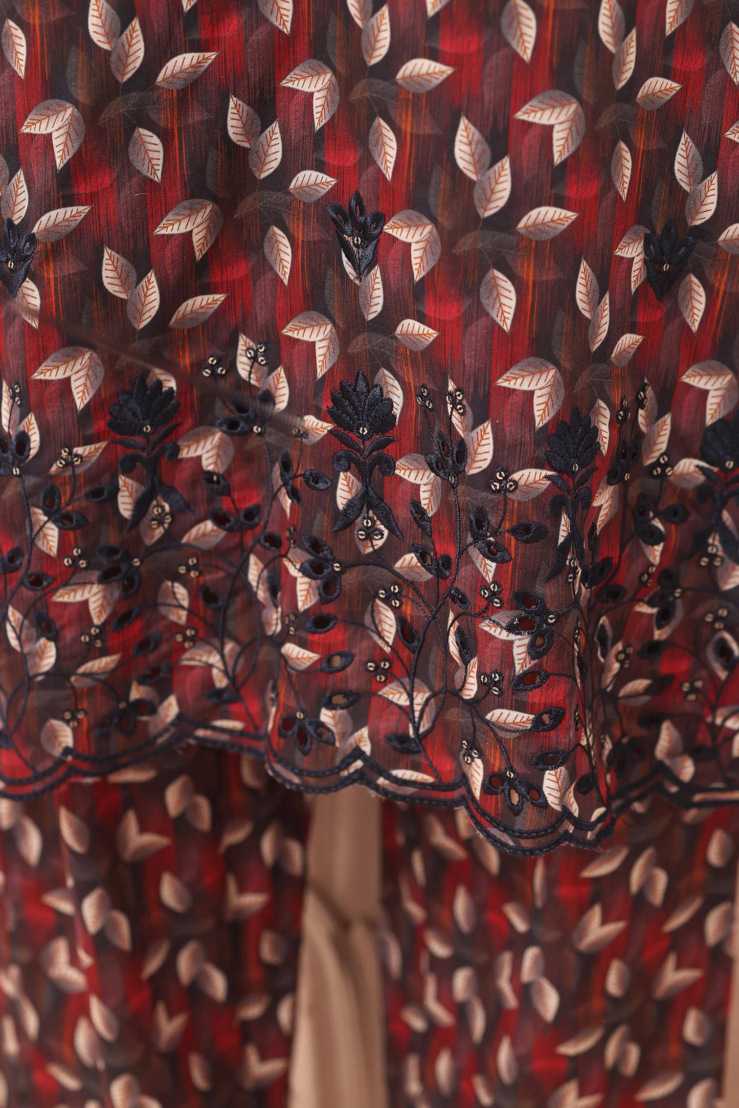 Obsidian Foliage | 3Pc Ready to Wear Heavy Chikankari Lawn