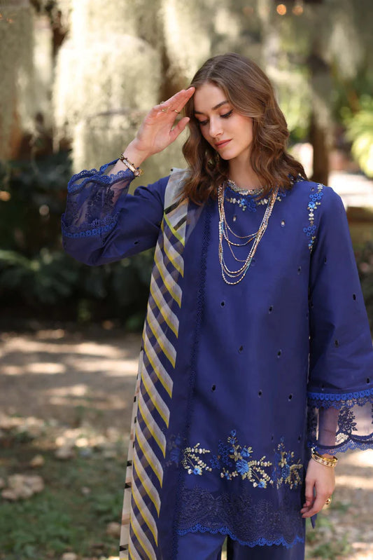 Noor Eid Luxe Printedkari Lawn – D3-A
