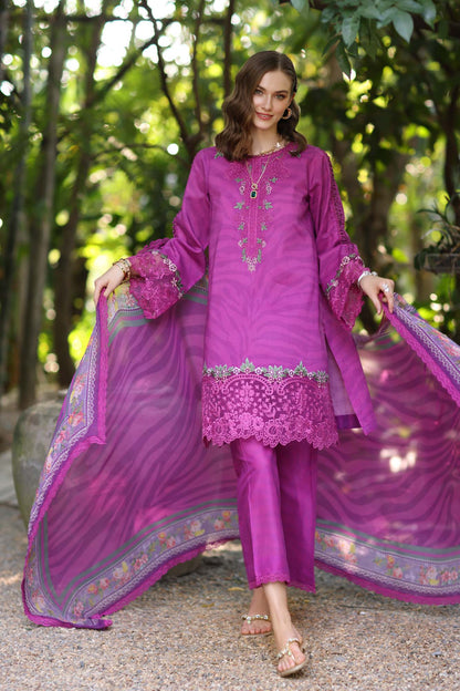 Noor Eid Luxe Printedkari Lawn – D1-A