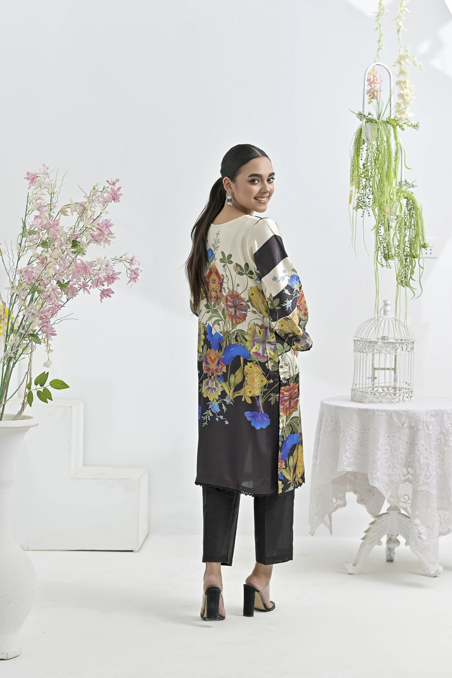 Mod-Zenith | Ready-to-Wear Digital Printed Charmuse Silk