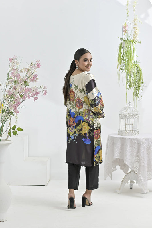 Mod-Zenith | Ready-to-Wear Digital Printed Charmuse Silk