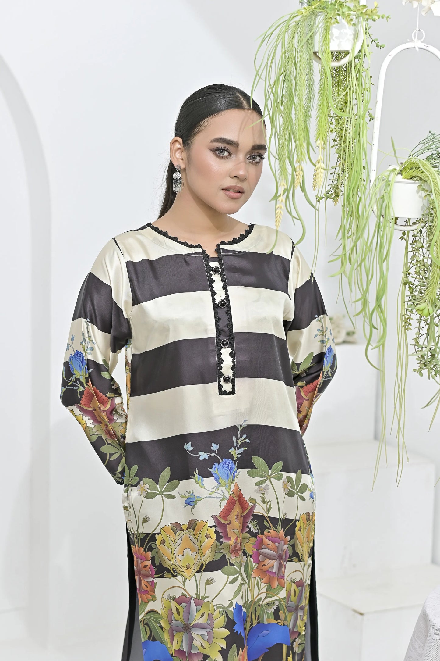 Mod-Zenith | Ready-to-Wear Digital Printed Charmuse Silk