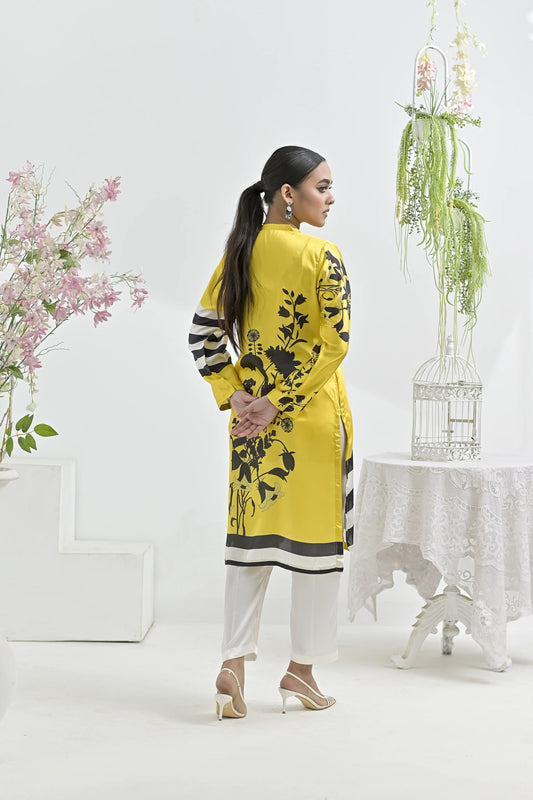 Canary Mod | Ready-to-Wear Digital Printed Charmuse Silk