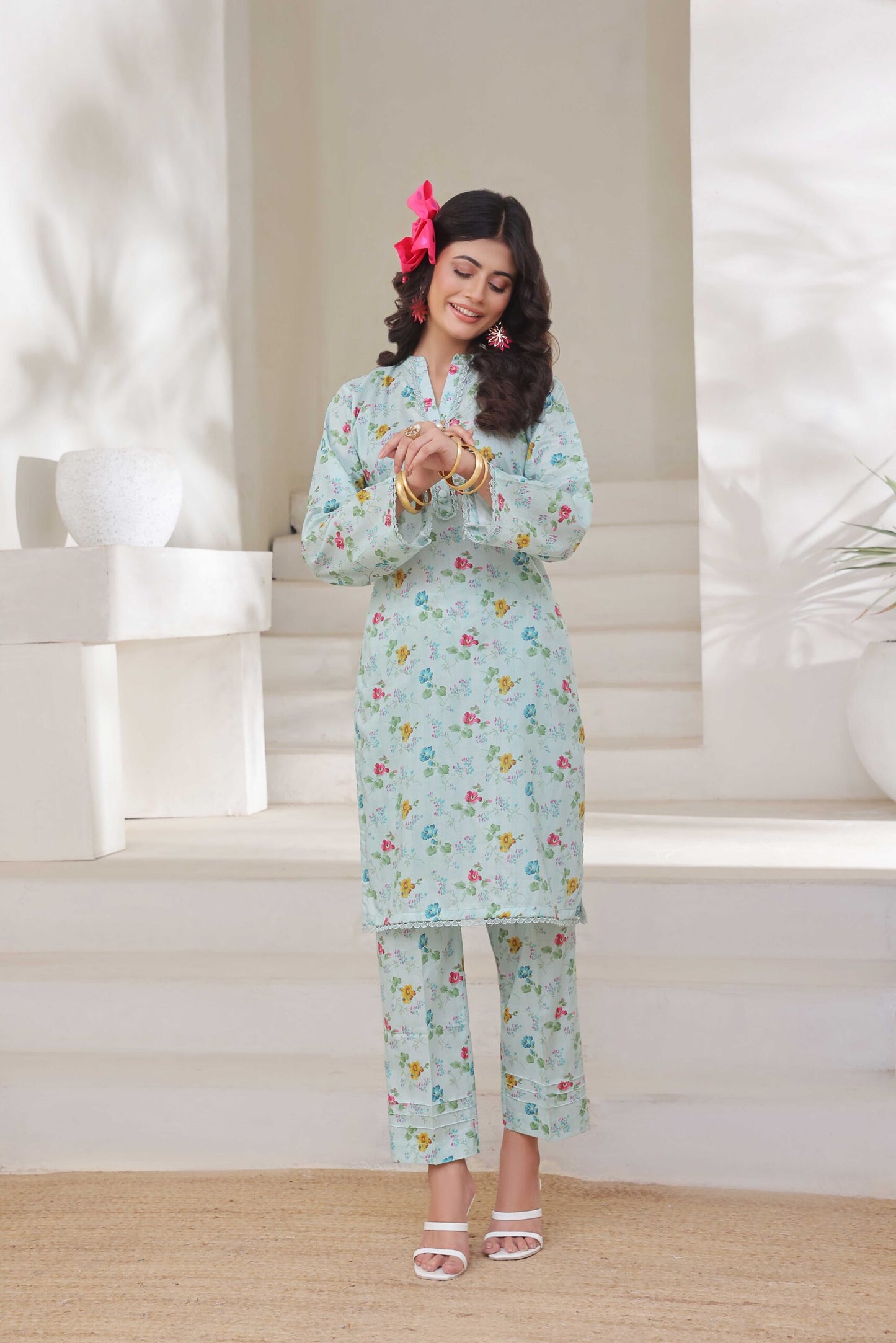 CO-ORDS | 2Pc Luxury Digital Printed Lawn