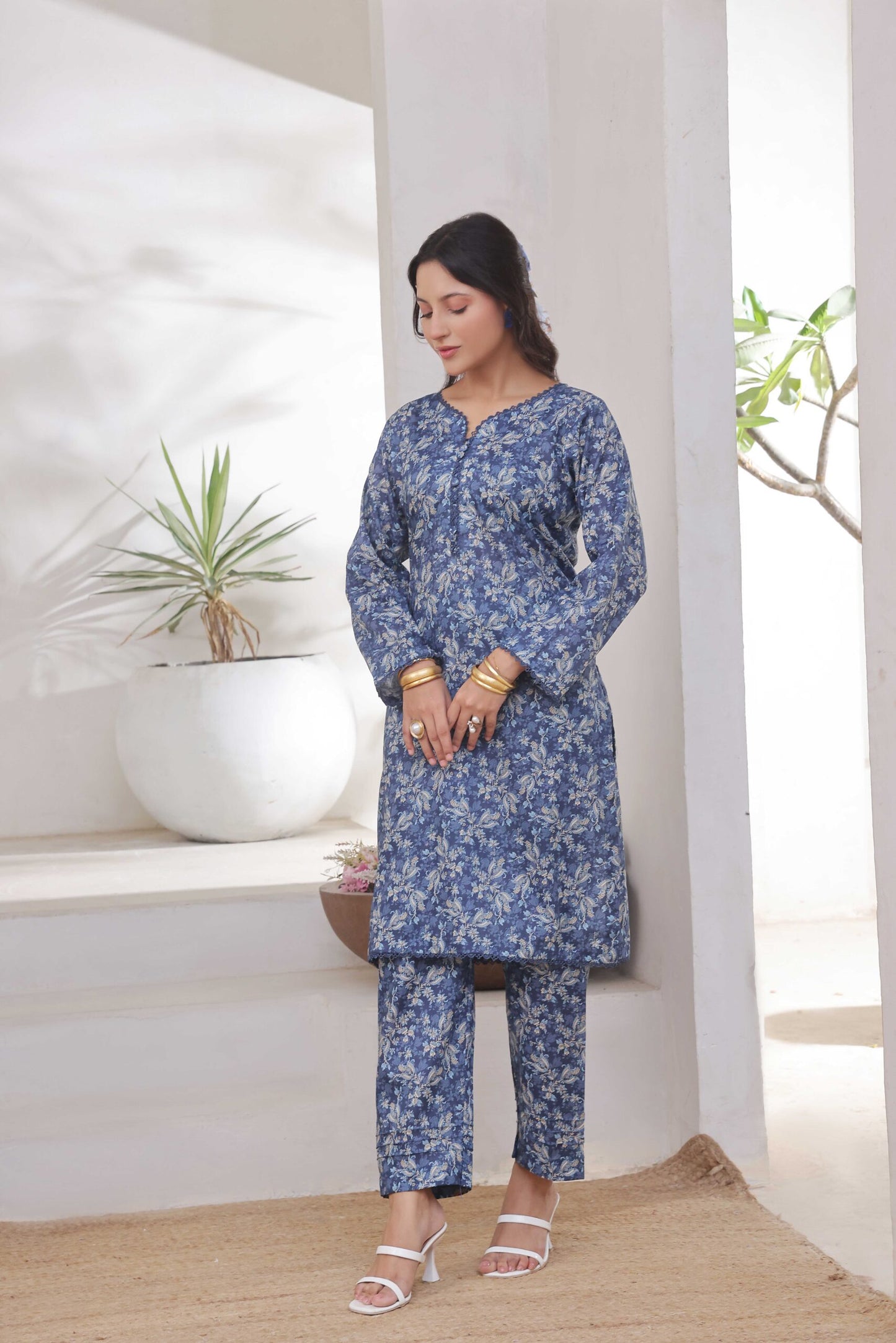 CO-ORDS | 2Pc Luxury Digital Printed Lawn